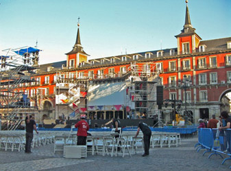 The Plaza Mayor in Madrid