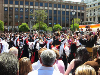 Galician folk dancers
